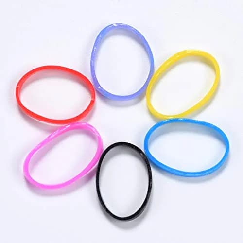 Youxuan Kids Elastics No Damage Colored Hair Bands 1000 Pack Small Size | Bright, Strong & Gentle (70-120 chars) thumbnail 4