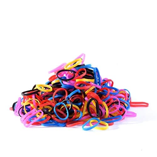 Youxuan Kids Elastics No Damage Colored Hair Bands 1000 Pack Small Size | Bright, Strong & Gentle (70-120 chars) thumbnail 3
