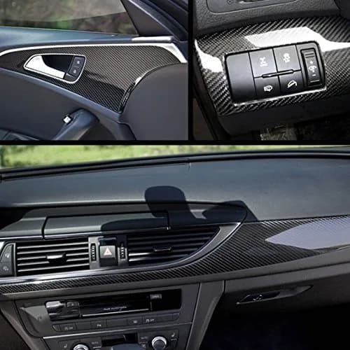 DIYAH 6D Black Carbon Fiber Vinyl Wrap Sticker 122cm x 152cm (4ft x 5ft) | Bubble-Free Air Release for Automotive Surfaces thumbnail 5