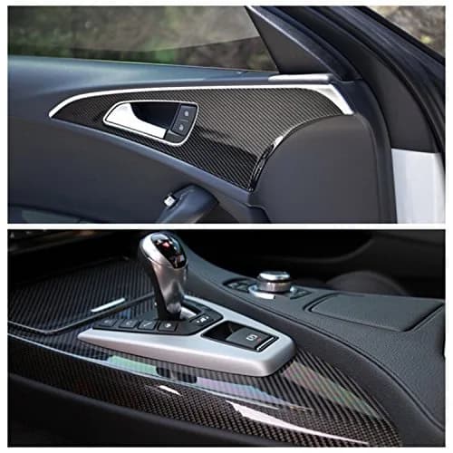 DIYAH 6D Black Carbon Fiber Vinyl Wrap Sticker 122cm x 152cm (4ft x 5ft) | Bubble-Free Air Release for Automotive Surfaces thumbnail 3