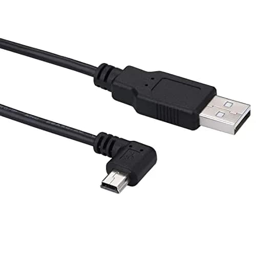 LARRITS Mini-USB Power Cable 5M (16.4ft) Right-Angle | Charging-Only for Dash Cam & GPS thumbnail 4