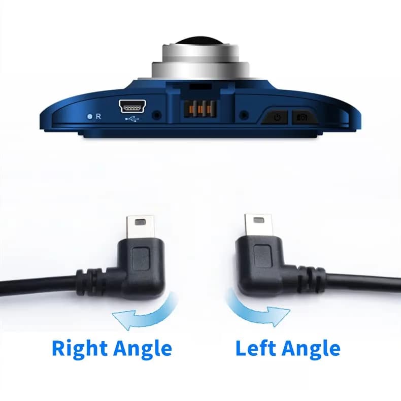 LARRITS Mini-USB Power Cable 5M (16.4ft) Right-Angle | Charging-Only for Dash Cam & GPS thumbnail 8