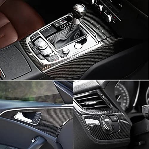DIYAH 6D Black Carbon Fiber Vinyl Wrap Sticker 30cm x 152cm (1ft x 5ft) | Bubble-Free Air Release for Automotive Surfaces thumbnail 4