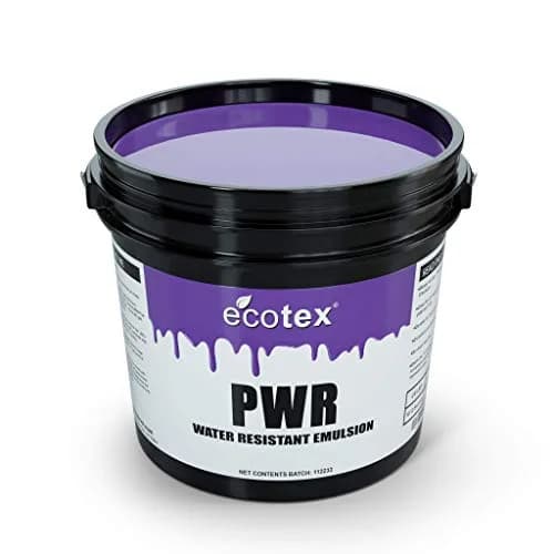 Ecotex® PWR Screen Printing Emulsion - 128 Fl Oz | Water & Plastisol Ink Ready, Ultra-Fast, Durable, Made in USA thumbnail 1