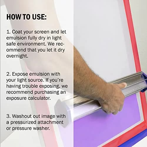 Ecotex® PWR Screen Printing Emulsion - 128 Fl Oz | Water & Plastisol Ink Ready, Ultra-Fast, Durable, Made in USA thumbnail 4