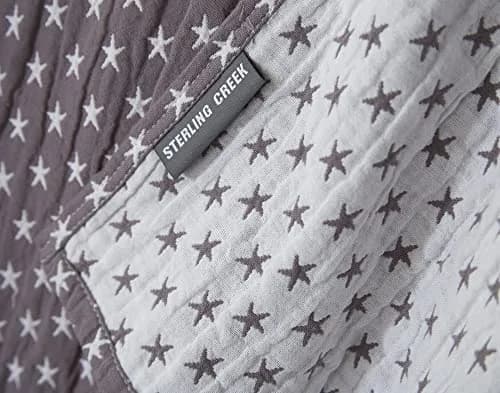 Sterling Creek Dawson Star Muslin Blanket King 106" x 94" | Breathable Cotton All Season thumbnail 4
