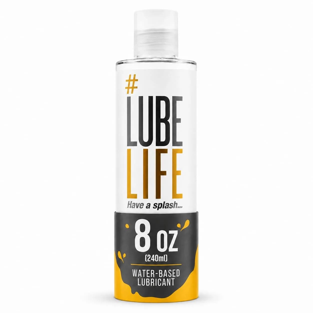 LubeLife Water Based Personal Lubricant 240ml (8 Fl Oz) | Condom & Toy Safe, Easy Clean-Up