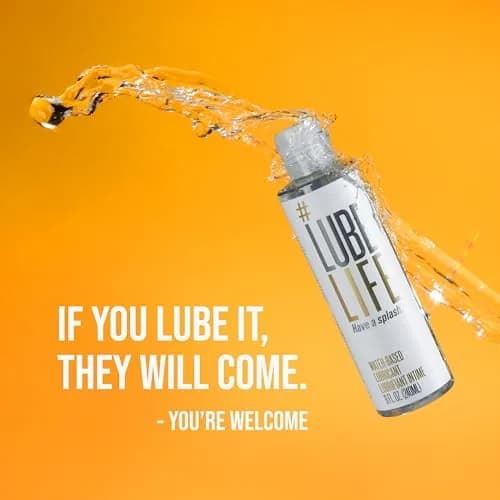 LubeLife Water Based Personal Lubricant 240ml (8 Fl Oz) | Condom & Toy Safe, Easy Clean-Up thumbnail 8