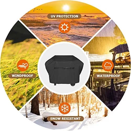 i COVER 600D Grill Cover 65" Waterproof Heavy Duty UV Resistant No Fading thumbnail 10