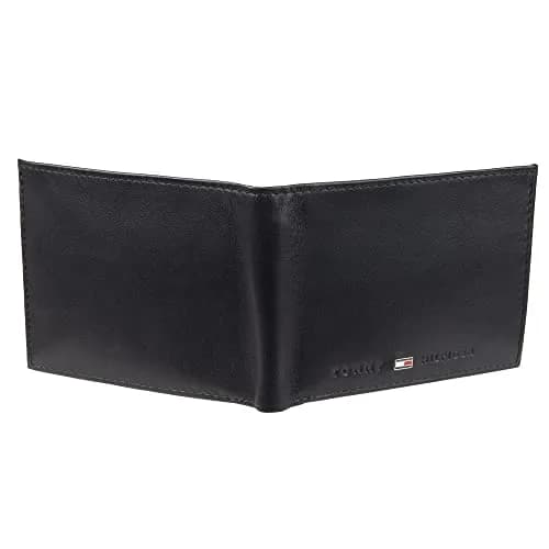 Tommy Hilfiger Men's Leather Bifold Wallet with RFID Protection, Charcoal, 10.8cm x 8.8cm x 2.7cm (4.25in x 3.5in x 1.06in) thumbnail 4