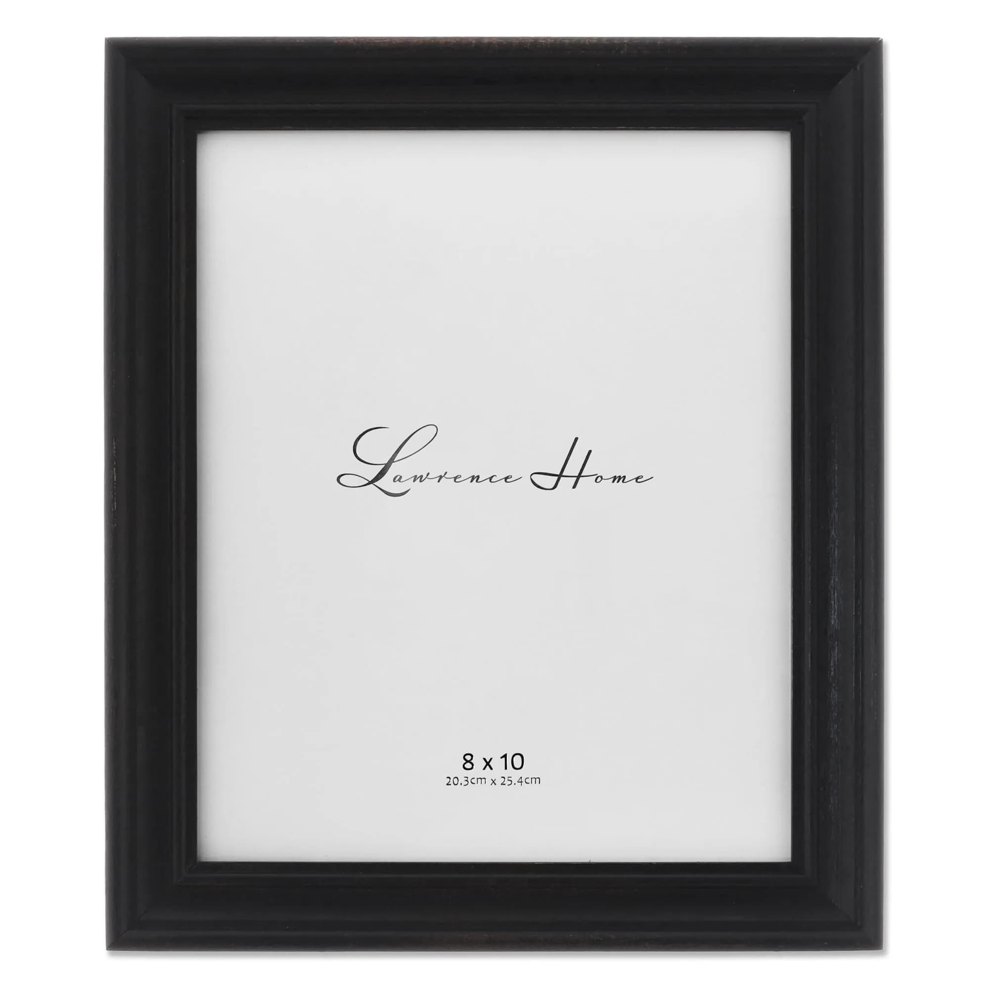 Lawrence Frames 8x10 Durham Weathered Navy Blue Wood Picture Frame | Hand Weathered Casual Finish — Black