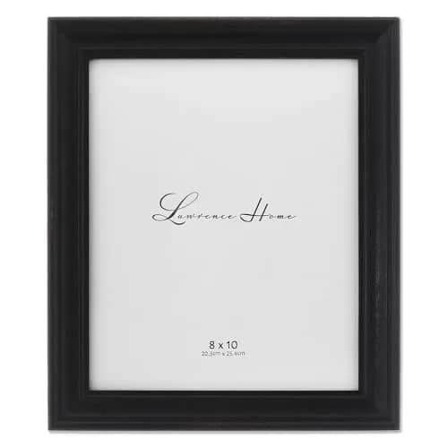 Lawrence Frames 746580 8x10 Durham Weathered Black Wood Picture Frame | Hand Weathered Finish, Vertical & Horizontal Display thumbnail 1