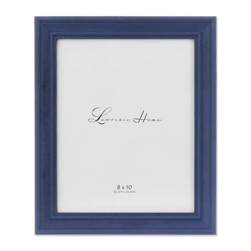 Lawrence Frames 8x10 Durham Weathered Navy Blue Wood Picture Frame | Hand Weathered Casual Finish thumbnail 1