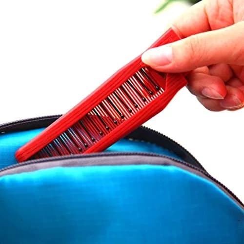 Louise Maelys Folding Hair Comb Pink | Detangles Thick, Curly, or Straight Hair thumbnail 5