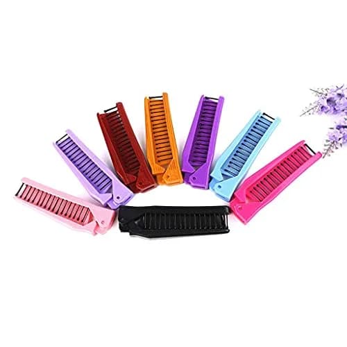 Louise Maelys Folding Hair Brush Black | Pocket Travel Comb for Thick, Curly, Straight Hair thumbnail 5