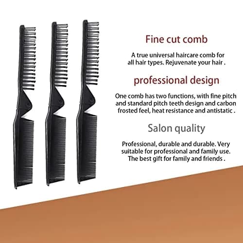 Louise Maelys Folding Hair Brush Black | Pocket Travel Comb for Thick, Curly, Straight Hair thumbnail 3