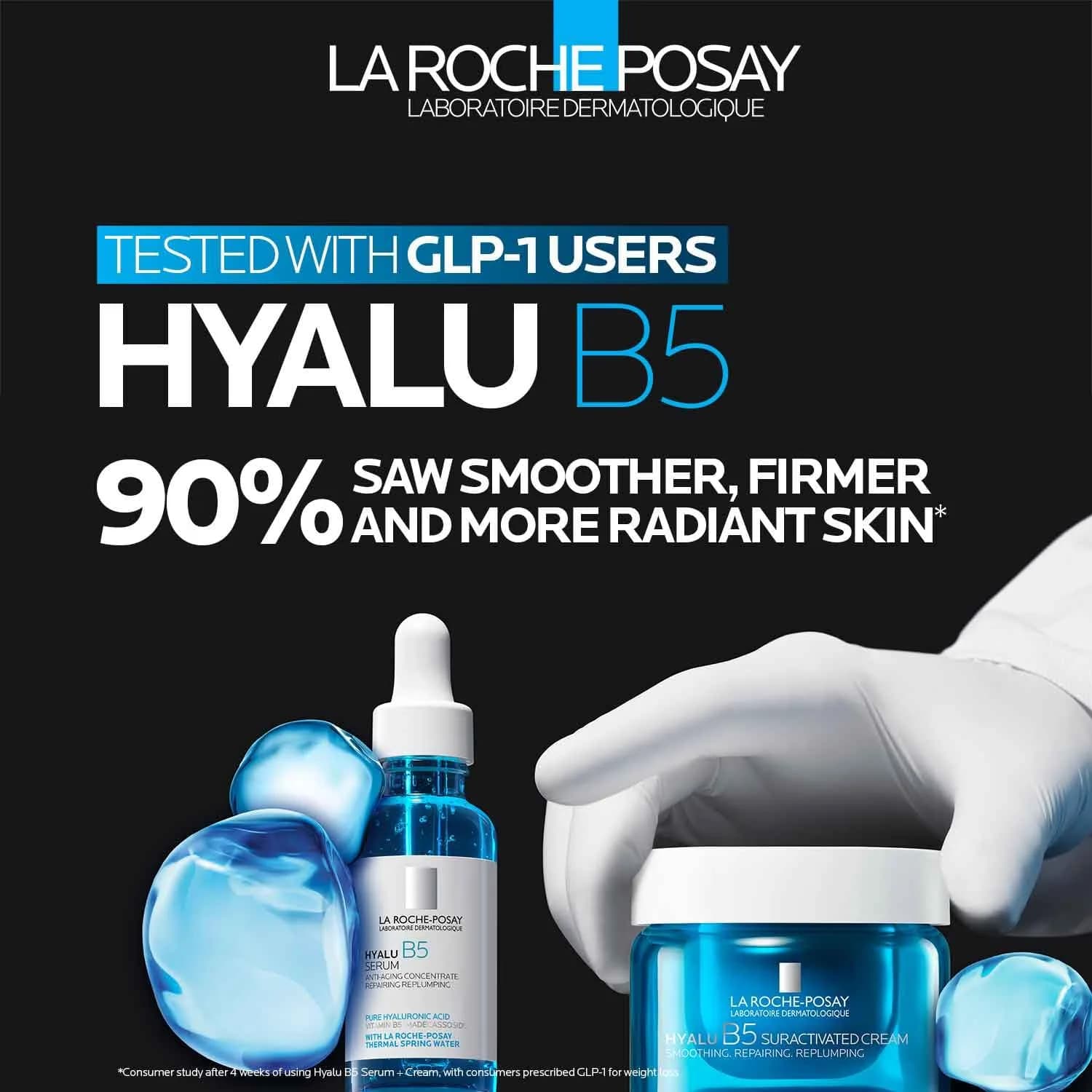 La Roche-Posay Hyalu B5 Hyaluronic Acid Serum 30ml (1.01 Fl Oz) | Plumps & Hydrates Skin - view 4
