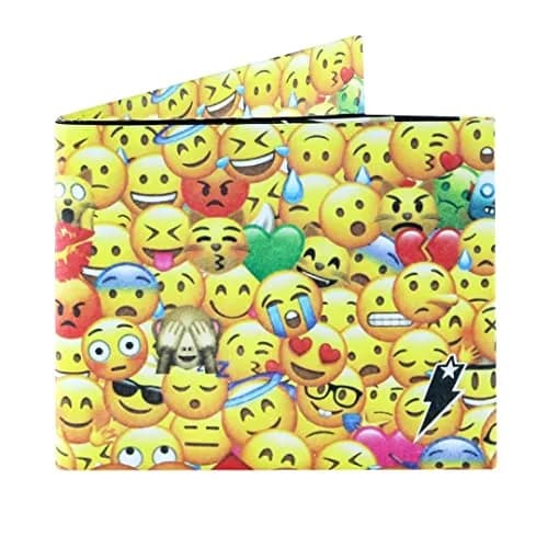 SUPERVEK Smiley Face Paper Wallet with RFID Protection, 8.25 cm (3.25") | Slim, Water-Resistant, Vegan HDPE thumbnail 1