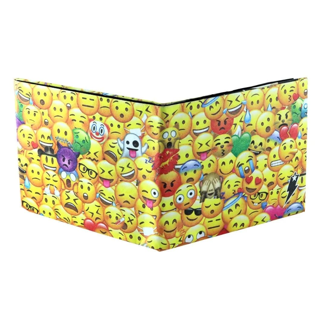SUPERVEK Smiley Face Paper Wallet with RFID Protection, 8.25 cm (3.25") | Slim, Water-Resistant, Vegan HDPE - view 2