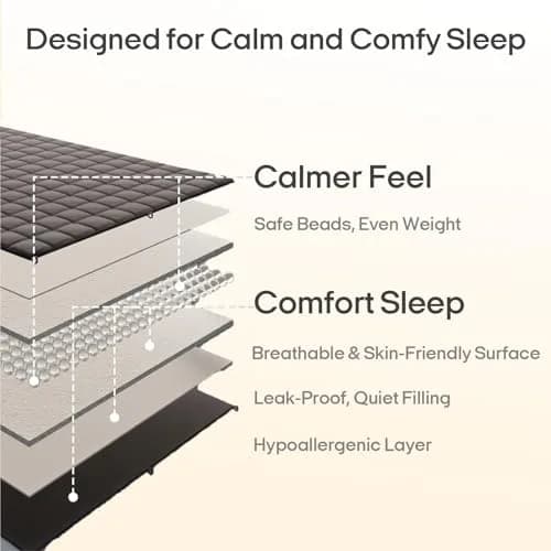 ZonLi Weighted Blanket for Adults 60"x80" | Queen Size Cooling Heavy Blanket with Premium Glass Beads thumbnail 8