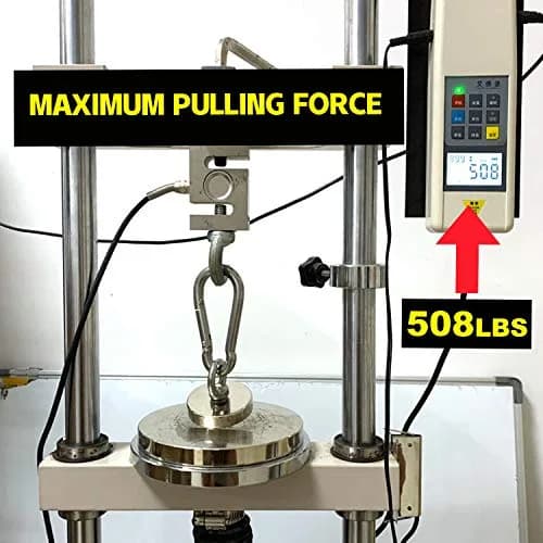 DIYMAG Super Strong Neodymium Fishing Magnet 60mm (2.36 Inch) 227kg (500 LBS) Pulling Force with Countersunk Hole | Industrial Lifting Magnet thumbnail 5