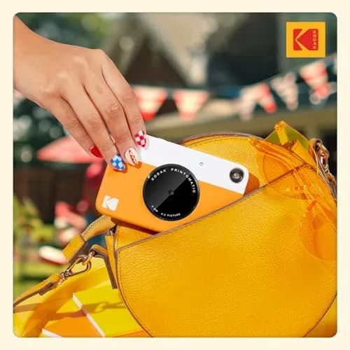 KODAK Printomatic Instant Print Camera Yellow 5MP | Instant Prints with Zink Sticky-Back Paper thumbnail 6
