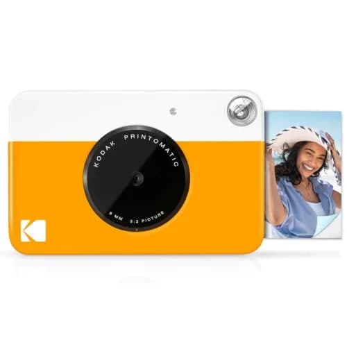KODAK Printomatic Instant Print Camera Yellow 5MP | Instant Prints with Zink Sticky-Back Paper thumbnail 1