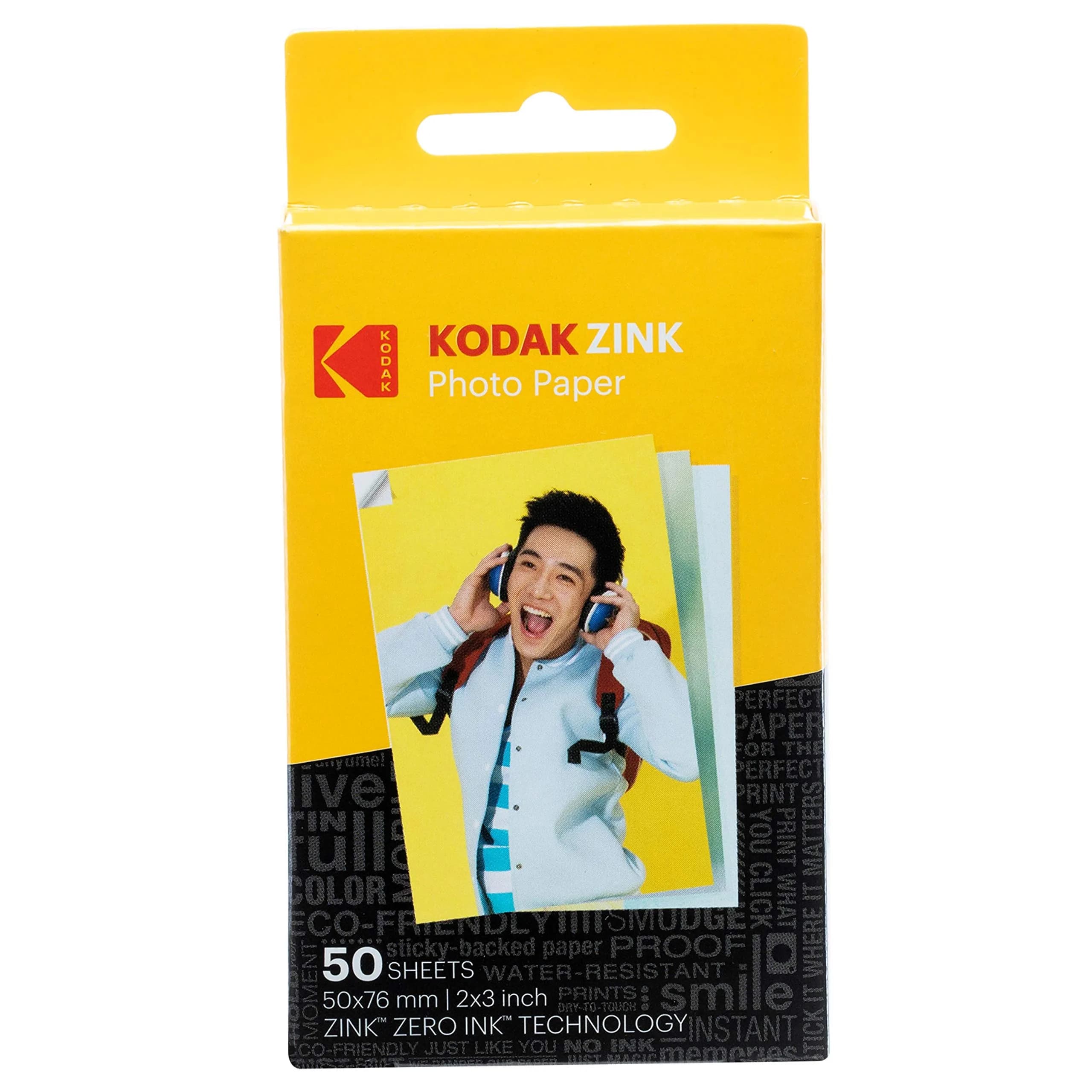 KODAK 2x3 Premium Sticky-Backed ZINK Photo Paper (50 Sheets) | Fade-Resistant Prints for Instant Memories - main product image