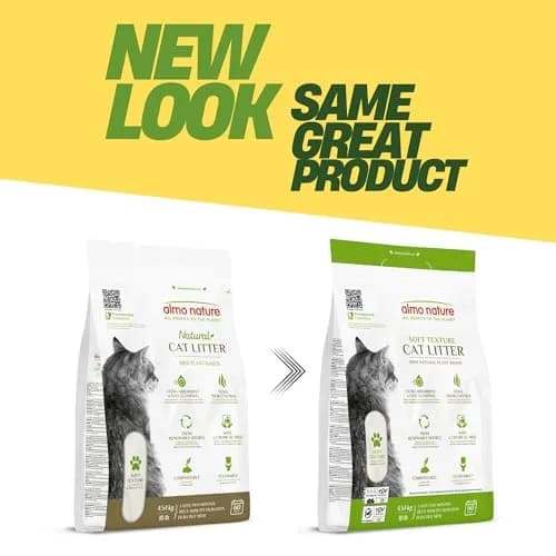 Almo Nature Soft Texture Cat Litter 4.54 kg (10 lb) | Plant-Based Clumping Odor Control thumbnail 6