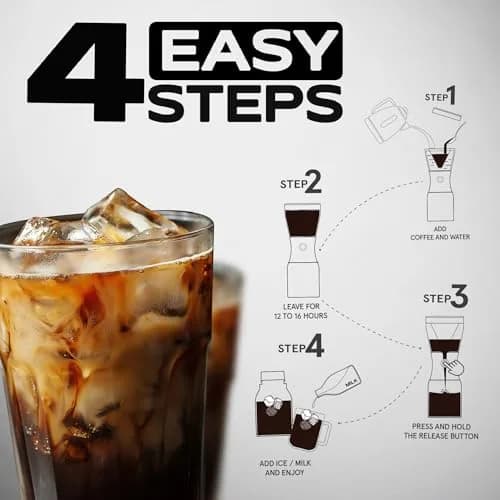 asobu Cold Brew Coffee Maker 40oz | Award-Winning Insulated Cold Brewer with Stainless Steel Carafe thumbnail 8