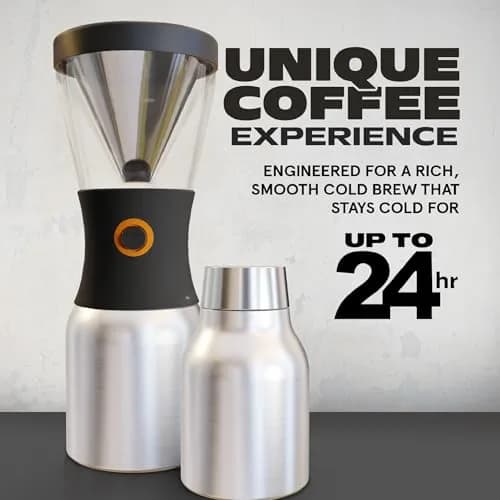 asobu Cold Brew Coffee Maker 40oz | Award-Winning Insulated Cold Brewer with Stainless Steel Carafe thumbnail 2