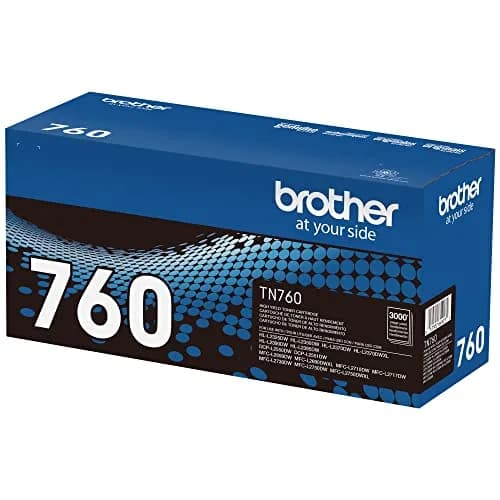Brother Genuine TN760 High Yield Black Toner Cartridge | 3000 Pages Yield thumbnail 3