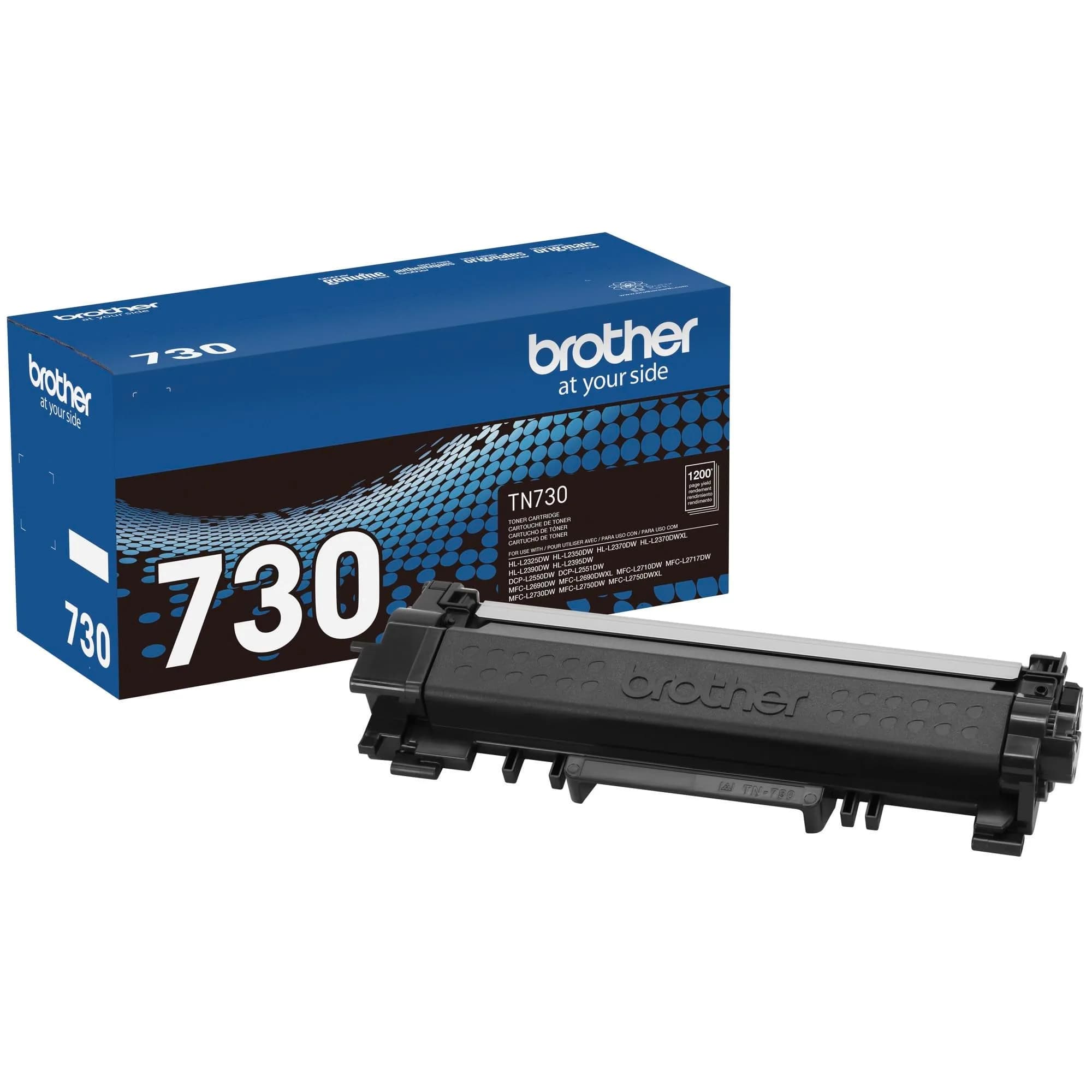 Brother Genuine Standard Yield Black Toner Cartridge TN730 | 3000 Pages | Single Pack - main product image