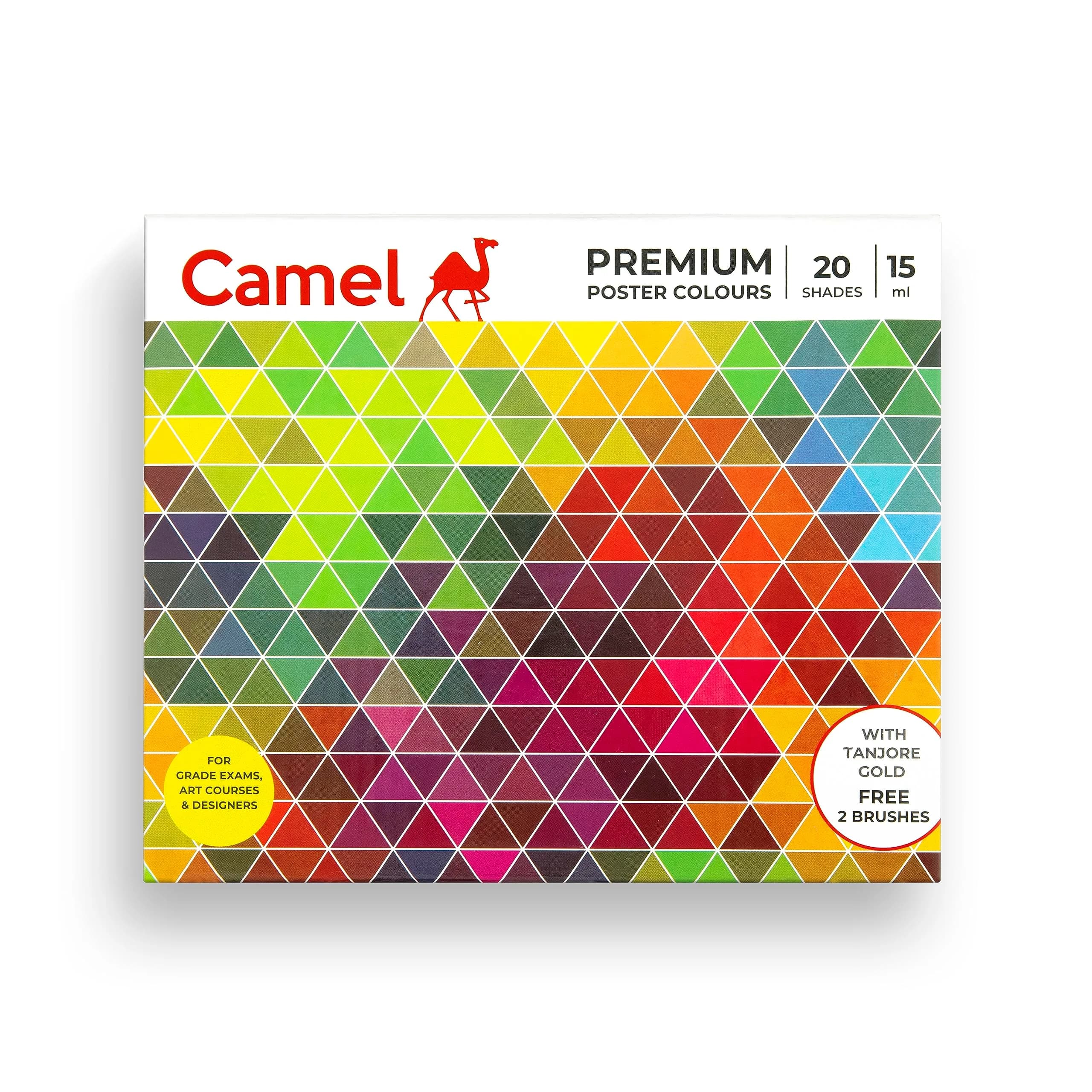 Camel Poster Colour Set - 20 Shades (Multicolor) | Vibrant Water & Oil Paints for Beginners - main product image
