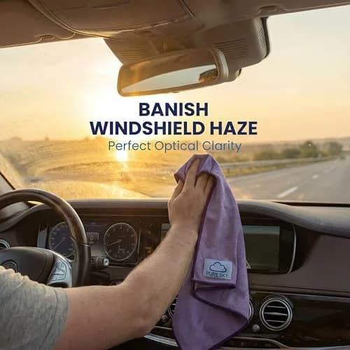 Pure Sky Window & Glass Cleaning Cloth 36.4cm x 31.9cm (14.2" x 12.6") | Patented DUO-FECT Technology for Streak-Free Cleaning thumbnail 7