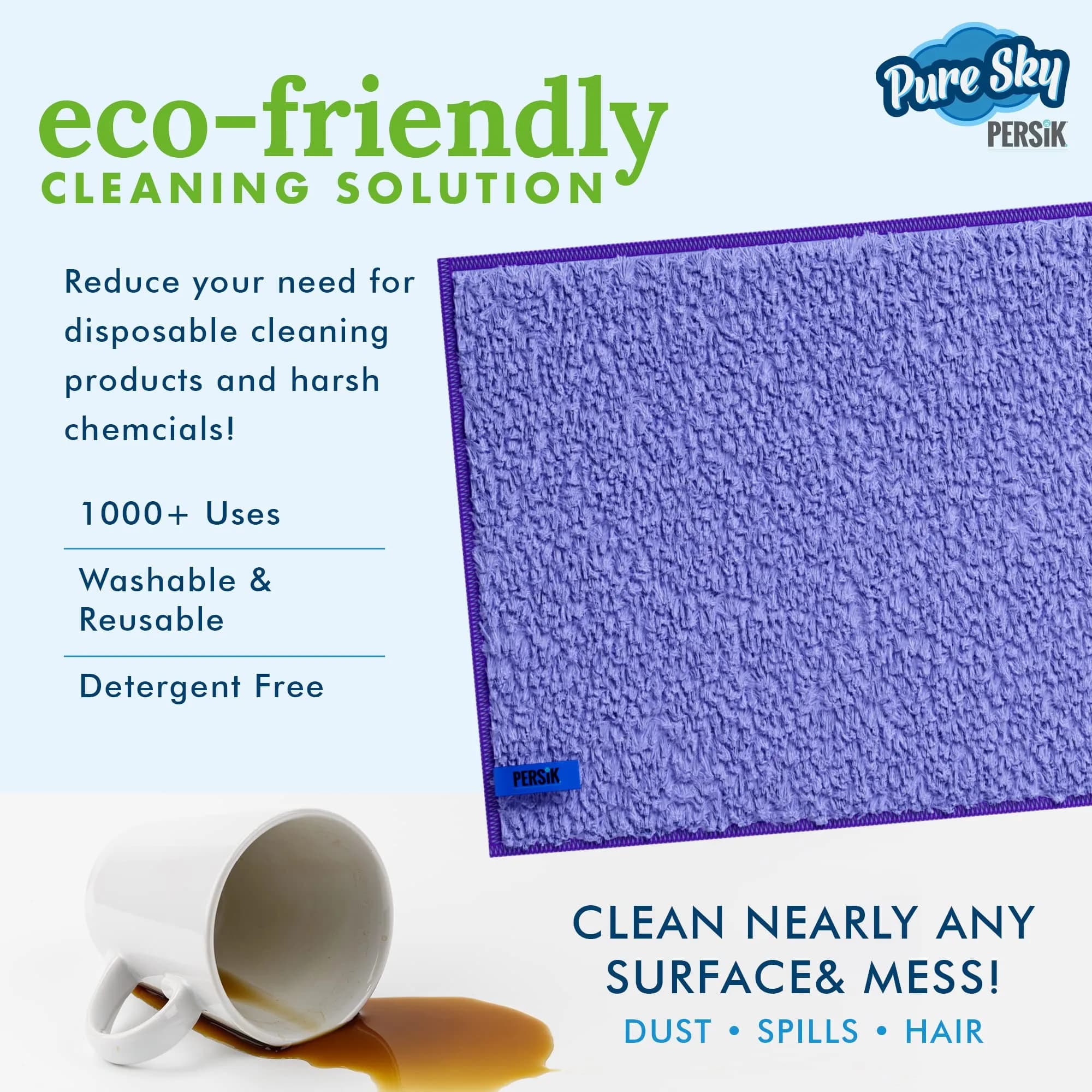 Pure-Sky Magic Deep Clean Cleaning Cloth 250 X 370 mm | Cleans with Just Water - view 7