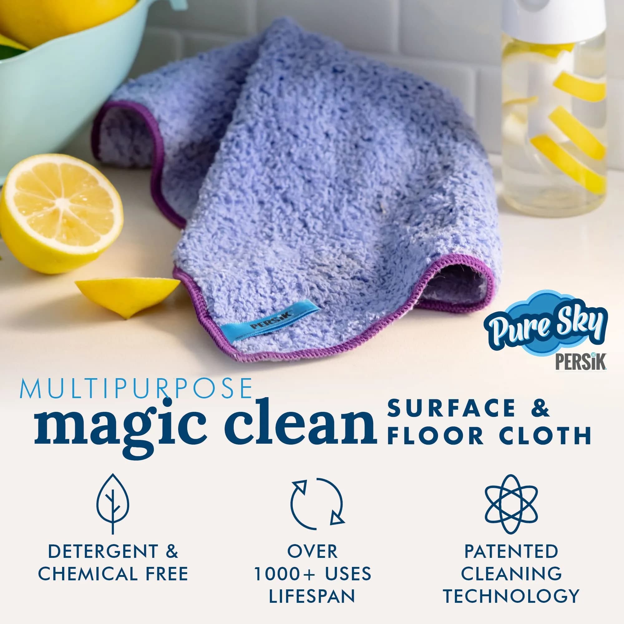 Pure-Sky Magic Deep Clean Cleaning Cloth 250 X 370 mm | Cleans with Just Water - view 3