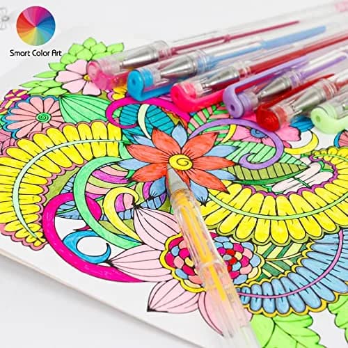 Smart Color Art Gel Pens Set 320 Pack | 160 Colors, 160 Refills, Smooth Ink, Vibrant Rainbow for Adult Coloring thumbnail 5