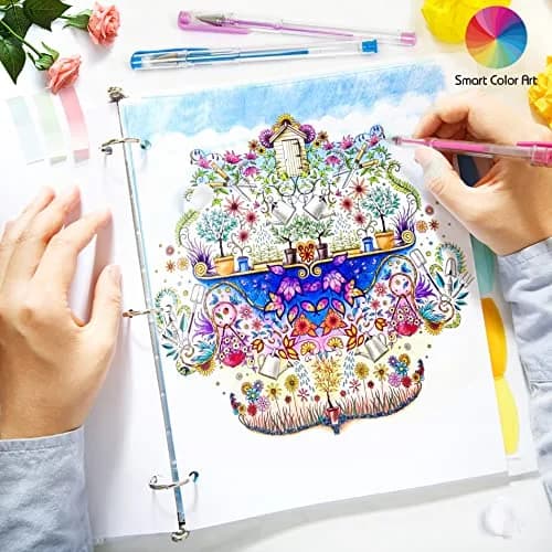 Smart Color Art Gel Pens Set 320 Pack | 160 Colors, 160 Refills, Smooth Ink, Vibrant Rainbow for Adult Coloring thumbnail 6