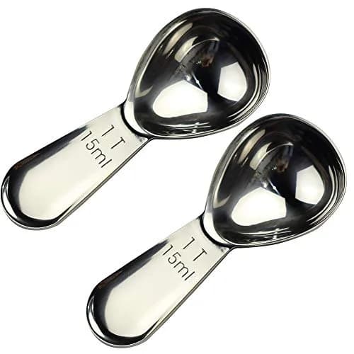 CoaGu 2 Pack 15ml Stainless Steel Coffee Measuring Spoons | Accurate Ground Coffee Measurement thumbnail 1