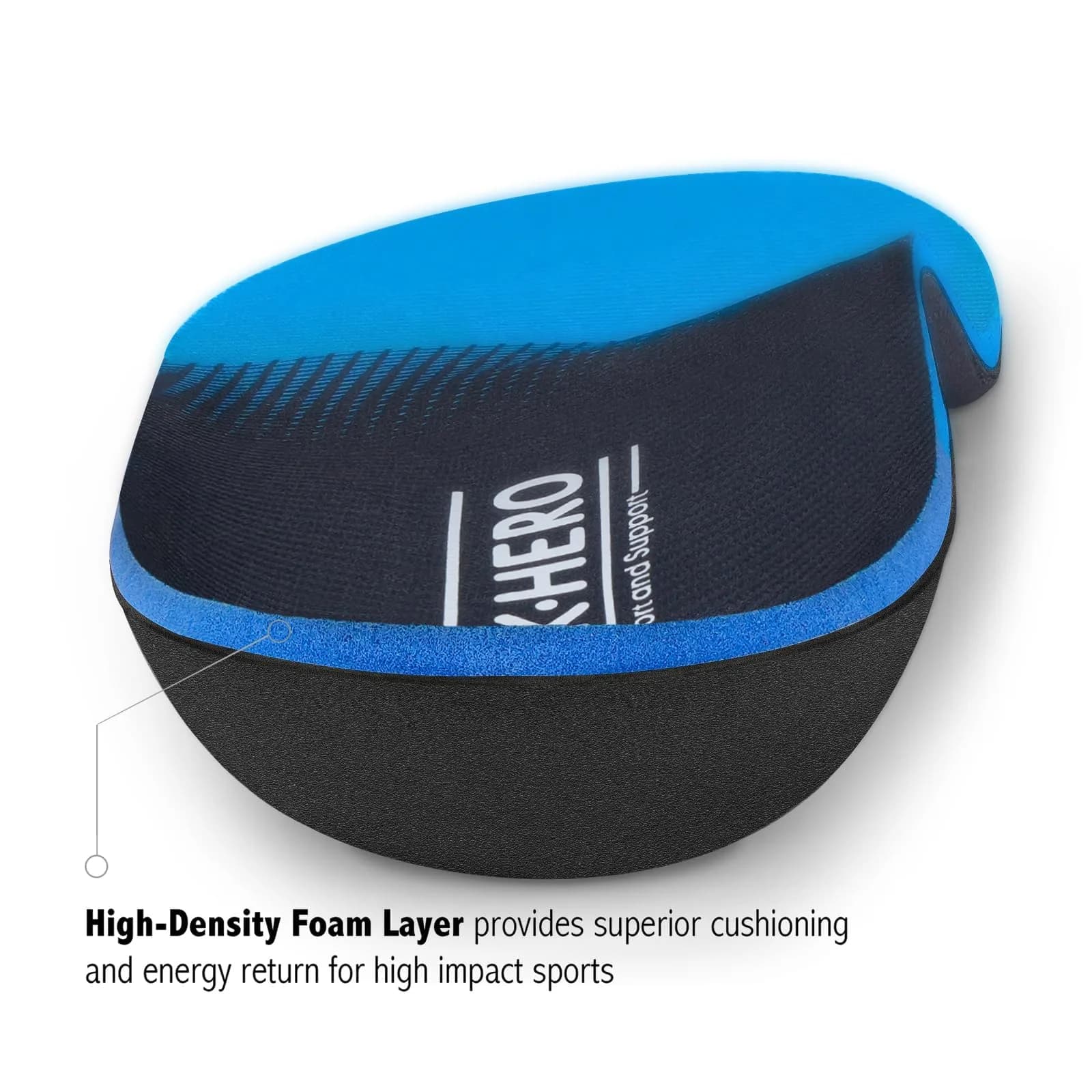 WALK·HERO Arch Support Insoles for Flat Feet, Men's Size 13-13.5 (Blue) | FDA Approved Orthotic Shoe Inserts - view 5