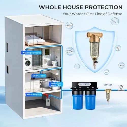 iSpring WSP-1000SL Spin Down Sediment Filter 1000 Micron | 20 GPM Max Flow Rate thumbnail 7