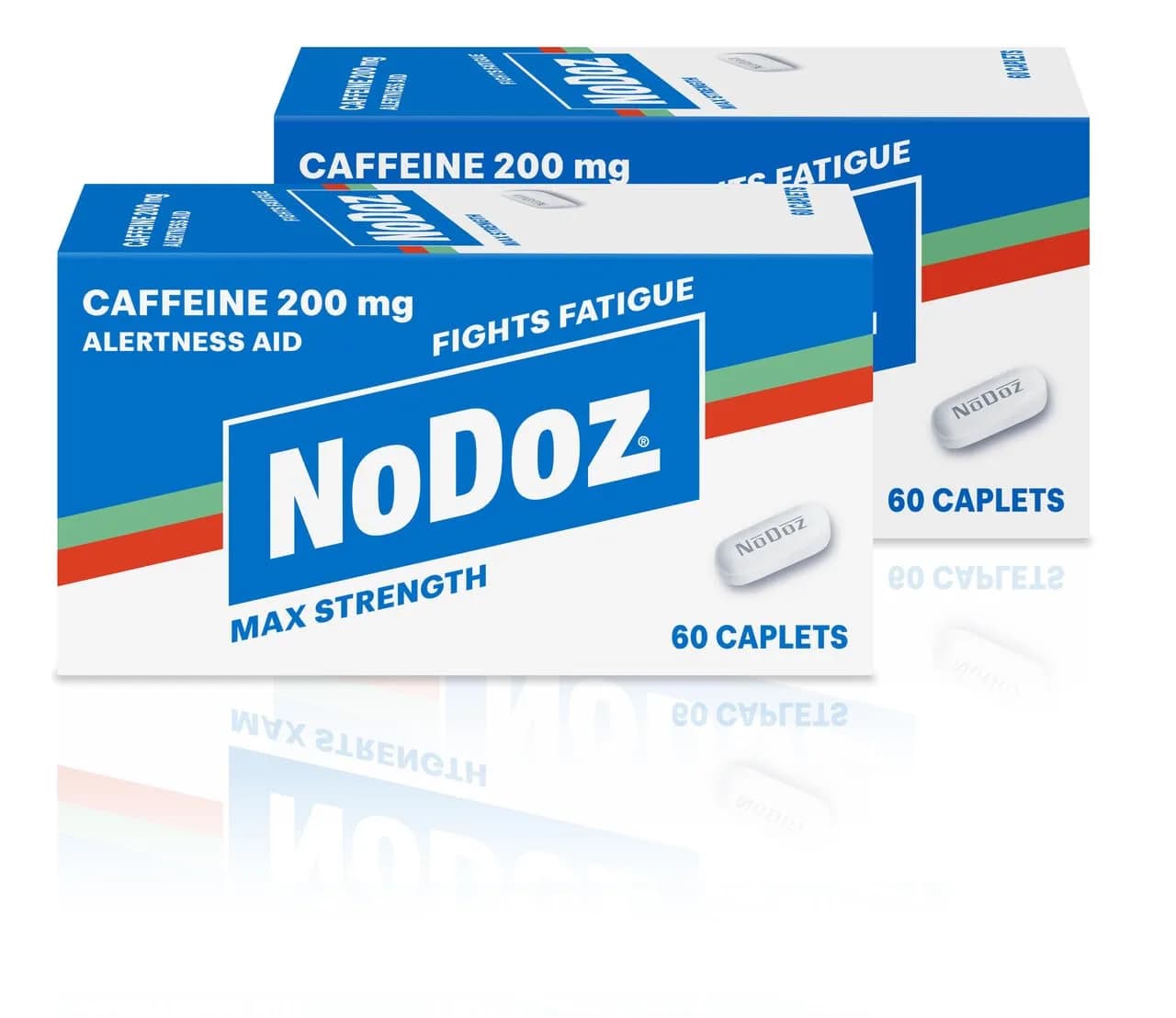 NoDoz 200mg Caffeine Pills | Maximum Strength, 120 Caplets | Stay Alert & Focused — White