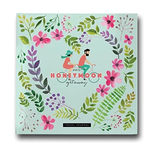 Pillow & Toast Honeymoon Travel Journal 8 x 8 inches | Memory Album for Couples & Anniversary thumbnail 1