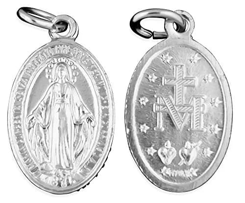 Venerare Aluminum Miraculous Medals - 24mm Silver (Pack of 10) | Religious Education & Prayer Group Supplies thumbnail 1