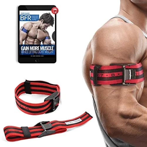 BFR BANDS PRO X Occlusion Bands – 2 Pack, 2 Inch Wide | Blood Flow Restriction for Arms & Legs thumbnail 1
