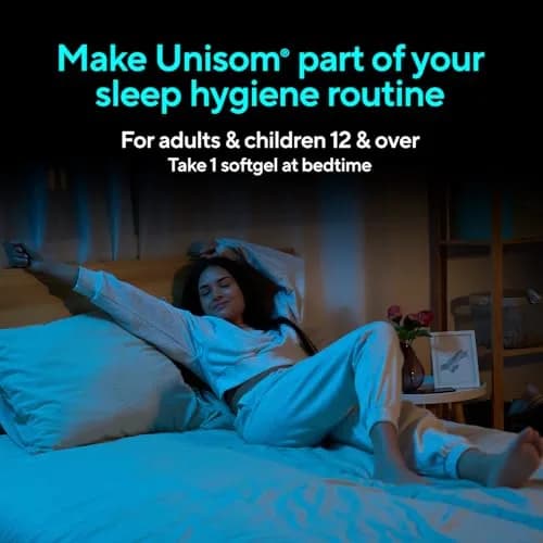 Unisom SleepGels Nighttime Sleep Aid Capsules 50mg | Non-Habit-Forming Sleep Support for Adults thumbnail 7