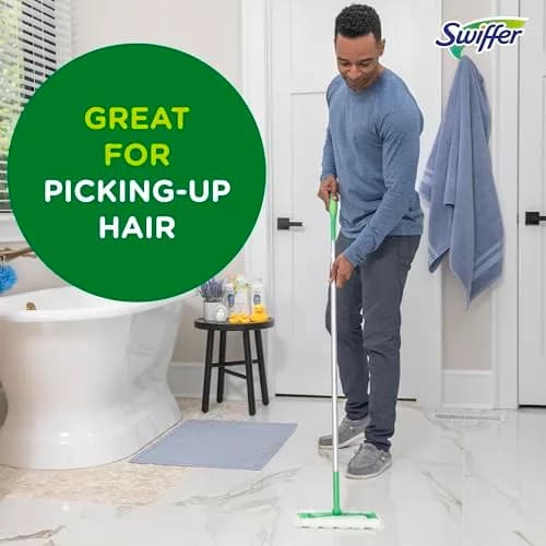Swiffer Sweeper Dry Sweeping Pad Refills, 52 Count (1.1 kg) | Traps & Locks Dirt, Hair, Pet Dander thumbnail 8
