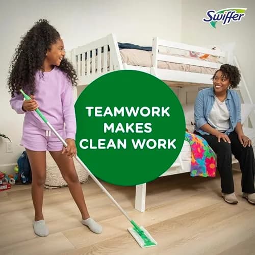 Swiffer Sweeper Dry Sweeping Pad Refills, 52 Count (1.1 kg) | Traps & Locks Dirt, Hair, Pet Dander thumbnail 9