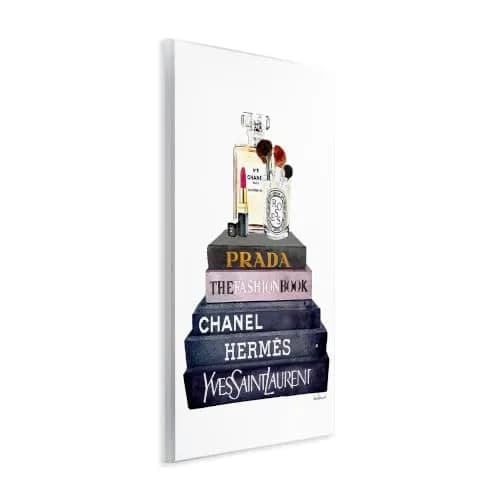 Stupell Industries Wall Plaque Art Glam Fashion Books | Ready to Hang, 15"L x 10"W, Made in USA thumbnail 2